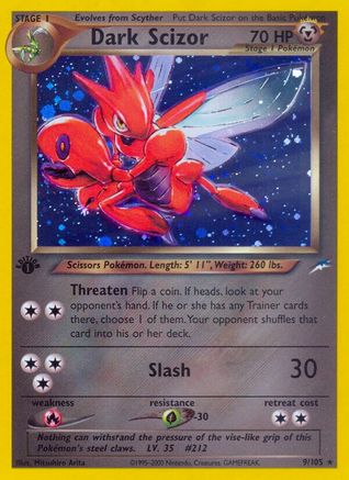 Dark Scizor 009/105 - Neo Destiny