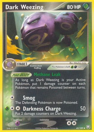 Dark Weezing 042/109 - Team Rocket Returns Reverse Holofoil