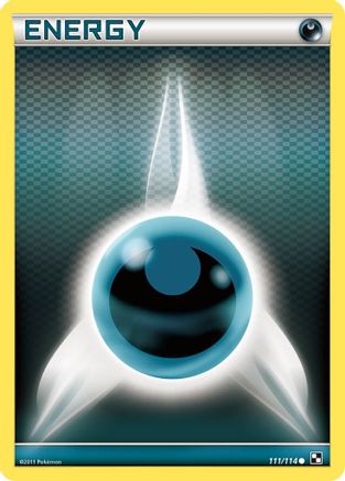 Darkness Energy (Basic) 111/114 - Black and White Reverse Holofoil