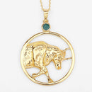 0.23 Carat Genuine Emerald .925 Sterling Silver Pendant