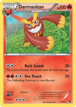 Darmanitan 021/98 - Emerging Powers Reverse Holofoil