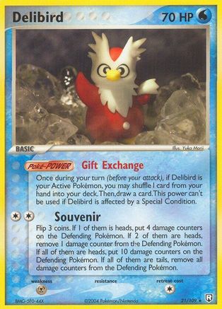Delibird 021 - Team Rocket Returns - Reverse Holofoil