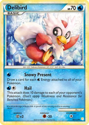 Delibird 039/123 - HeartGold SoulSilver Reverse Holofoil