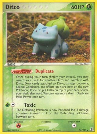 Ditto (Bulbasaur) 036/113 - Delta Species Reverse Holofoil