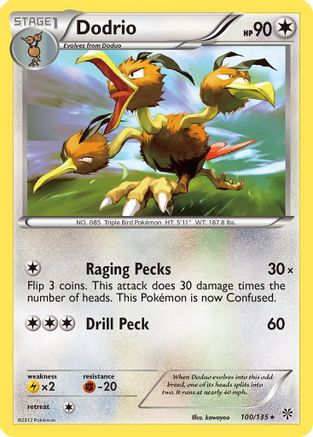 Dodrio 100/135 - Plasma Storm Reverse Holofoil