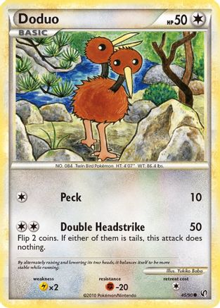 Doduo 045/90 - Undaunted Reverse Holofoil