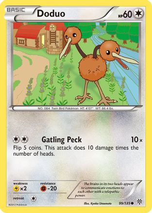 Doduo 099/135 - Plasma Storm Reverse Holofoil