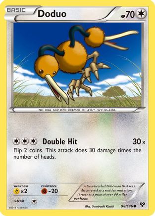 Doduo 098/146 - XY Base Set Reverse Holofoil
