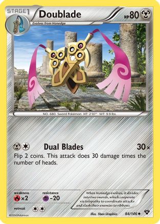 Doublade 084/146 - XY Base Set Reverse Holofoil
