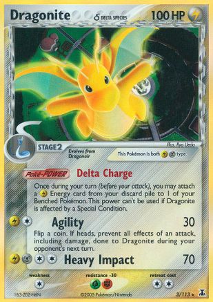 Dragonite (Delta Species) 003/113 - Delta Species Reverse Holofoil