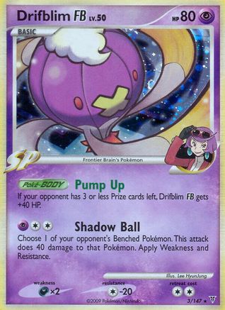 Drifblim FB 003/147 - Supreme Victors Reverse Holofoil