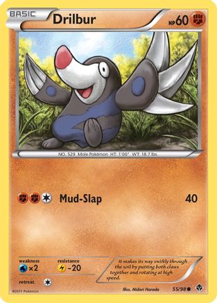 Drilbur 055/98 - Emerging Powers Reverse Holofoil