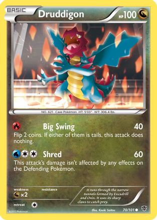 Druddigon 070/101 - Plasma Blast Reverse Holofoil