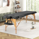 84 Inch Foldable Massage Table with Carrying Bag and Height Adjustable