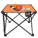 Portable Folding Camping Table with Cup Holders & Carry Bag