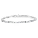 IGI Certified 4.0 Cttw Diamond 14K White Gold Classic 7â€ Tennis Bracelet (H-I Color, I1-I2 Clarity)