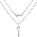 0.10 Carat Genuine White Diamond .925 Sterling Silver Pendant