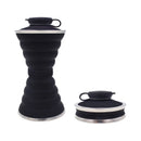 500ML Foldable Silicone Water Bottle Leakproof Portable