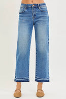 RISEN Full Size Slouchy Cropped  Boyfriend Jeans Plus Size