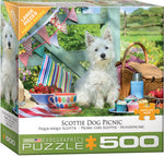 Puzzle: Variety 500 Pieces - Scottie Dog Picnic