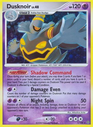 Dusknoir 001/100 - Stormfront Reverse Holofoil