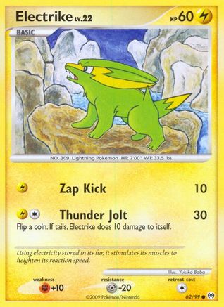 Electrike 062/99 - Arceus Reverse Holofoil