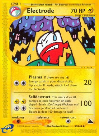 Electrode 036/144 - Skyridge Reverse Holofoil