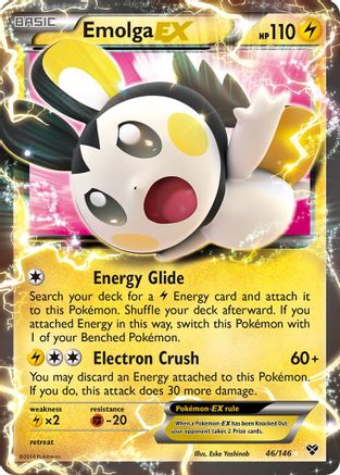 Emolga EX 046/146 - XY Base Set Holofoil