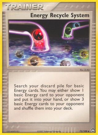 Energy Recycle System 073/108 - Power Keepers