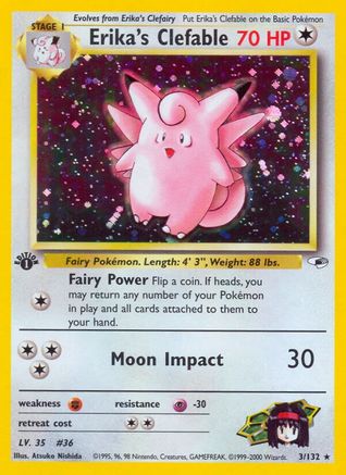 Erika's Clefable 003/132 - Gym Heroes