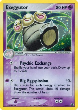 Exeggutor 005/112 - FireRed & LeafGreen Reverse Holofoil