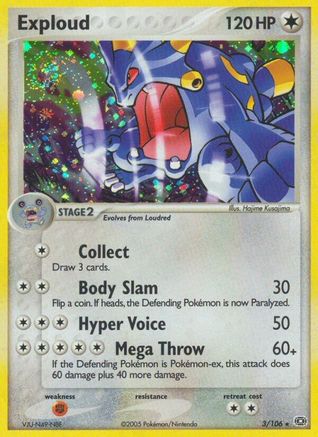 Exploud 003/106 - Emerald Reverse Holofoil
