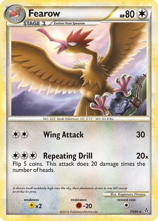 Fearow 015/95 - Unleashed Reverse Holofoil