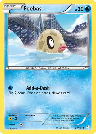 Feebas 027/124 - Dragons Exalted Reverse Holofoil