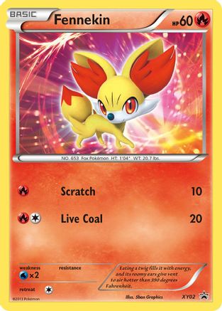 Fennekin XY02/211 - XY Promos Holofoil