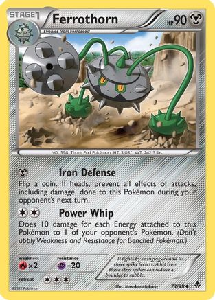 Ferrothorn 073/98 - Emerging Powers Reverse Holofoil