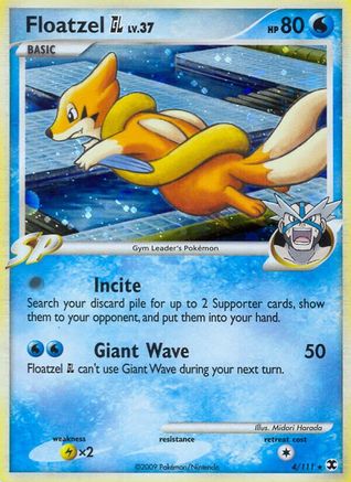 Floatzel GL 004/111 - Rising Rivals Holofoil