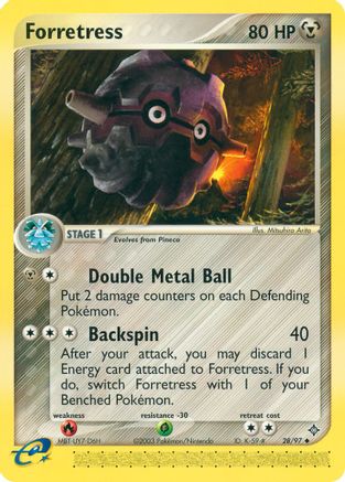 Forretress 028/97 - Dragon Reverse Holofoil