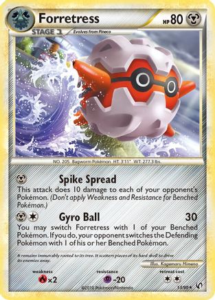 Forretress 013/90 - Undaunted Reverse Holofoil