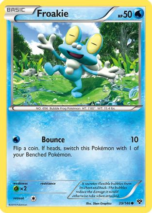 Froakie 039/146 - XY Base Set Reverse Holofoil