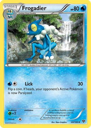 Frogadier 040/146 - XY Base Set Reverse Holofoil