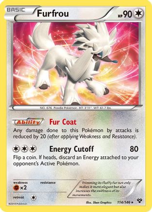Furfrou 114/146 - XY Base Set Reverse Holofoil