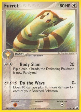 Furret 033/92 - Legend Maker Reverse Holofoil