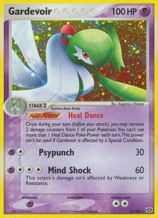 Gardevoir 004/106 - Emerald Reverse Holofoil