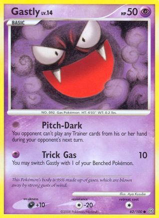 Gastly 062/100 - Stormfront Reverse Holofoil