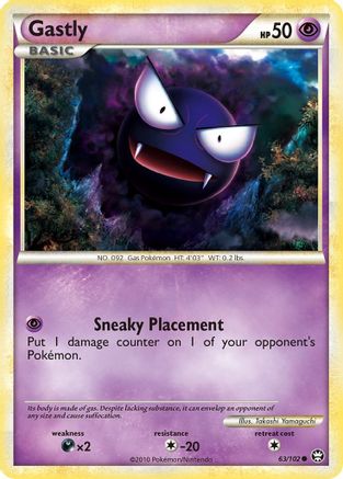 Gastly 063/102 - Triumphant Reverse Holofoil