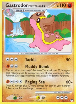 Gastrodon West Sea 022/111 - Rising Rivals Reverse Holofoil