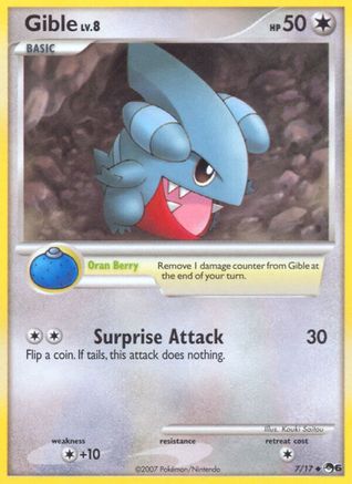 Gible 007/17 - POP Series 6 Holofoil