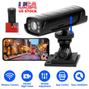 Wireless Camera Reverse Hitch Guide Camera Vehicle Backup Rechargeable Camera with Flexible Adhesive Base Night Vision for Car RVs Trailer Truck