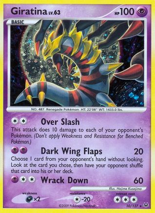 Giratina 010/127 - Platinum Reverse Holofoil